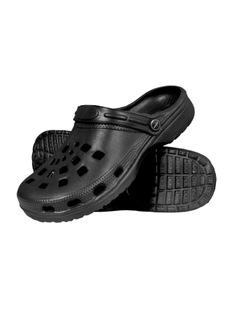 Klapki buty medyczne apteczne ogrodowe lekkie kroksy czarne BCDOTS