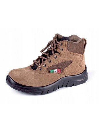 Lewer Buty trzewiki robocze ochronne skórzane z podnoskiem S1