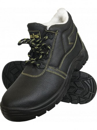 Reis Buty trzewiki robocze skórzane zimowe ocieplane z podnoskiem S1 SRC