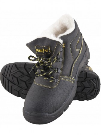 Buty robocze zimowe ocieplane ze skóry z podnoskiem SB E FO SRC