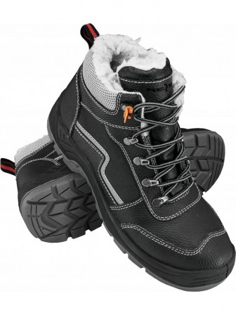 Reis Buty trzewiki zimowe ocieplane kożuszkiem ze skóry OB SRC