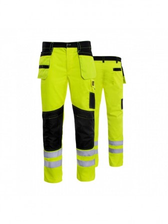 Spodnie robocze do pasa odblaskowe PROMONTER 260 żółte HV