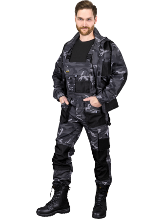 Reis Spodnie robocze ochronne ogrodniczki moro Foreco-B