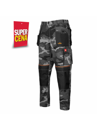 Spodnie robocze bojówki monterskie moro do pasa CLASSIC CAMOU