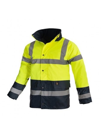 Kurtka zimowa ocieplana odblaskowa robocza BHP żółta PROVISO