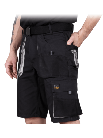 Spodenki robocze Foreco-TS czarno-szare