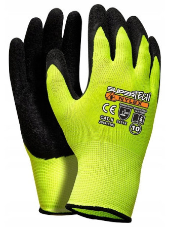 Worklink Rękawice rękawiczki robocze manualne lateksowe