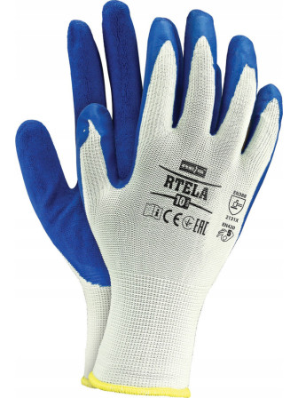 REIS Rękawice robocze ochronne lateksowe Rtela