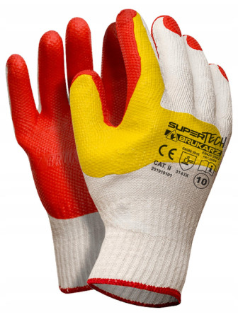 Rękawice robocze ochronne brukarskie mocne Supertech Brukarz