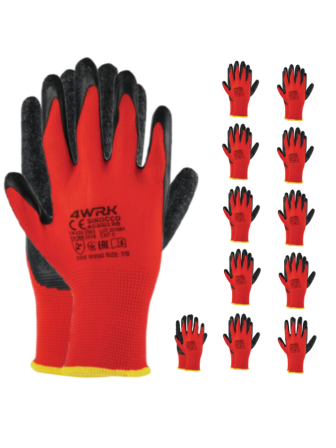 Rękawice precyzyjne powlekane lateksem 4WRK ZESTAW 12PAR